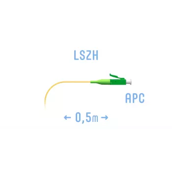 Пигтейл LC/APC SM (0.9) 0,5 m